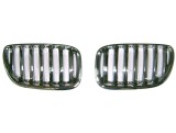 Grila masca fata fata BMW X5 (E53), 05.2003-10.2006, partea stanga, type M-Performance; crom/crom; TUNING,