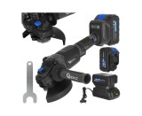 Polizor unghiular cu acumulator, 125 mm, 2x4.0 Ah 21 V, 950 W, Geko G80680