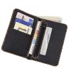 Portofel, din piele naturala, compartiment marunt, Jack 2 L, Negru, Elyk Creation