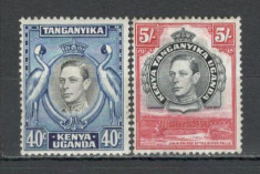 Kenya,Uganda,Tanganika.1938 Regele George VI-Vederi 2 buc. MX.14 foto
