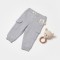 Pantaloni cu buzunare laterale, Two thread, 100%bumbac organic - Gri, BabyCosy (Marime: 18-24 Luni)