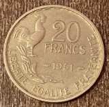 C50 - Moneda foarte veche - Franta - 20 franci - 1951