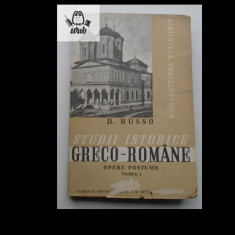 D Russo Studii istorice greco-romane vol 1