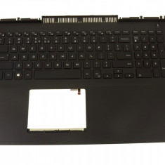 Carcasa superioara palmrest cu tastatura Laptop, Dell, Inspiron 15 7566, 7567, 0MDC8K, 0KX8XW, MDC8K, GGVTH, iluminata, layout US