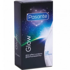 Set 12 Prezervative Fosforescente, Pasante Glow