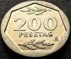 Moneda 200 PESETAS - SPANIA, anul 1986 * cod 1134, Europa