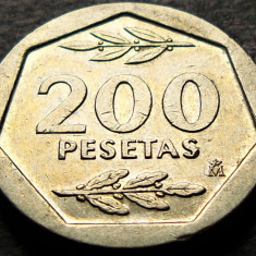 Moneda 200 PESETAS - SPANIA, anul 1986 * cod 1134