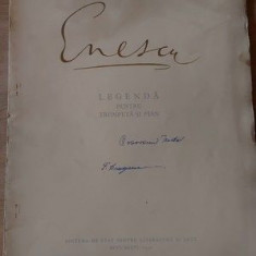 PARTITURA Enescu- Legenda pentru trompeta si pian