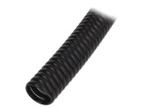 Tub de protecție polipropilenă neagră 37mm x 1m