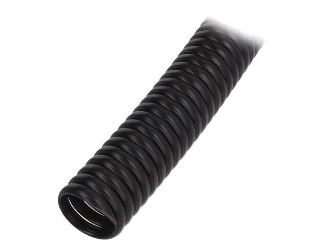 Tub de protecție polipropilenă neagră 37mm x 1m