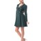 B856-12 Rochie scurta accesorizata cu nasturi si maneci lungi