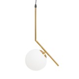 Pendul Nala 1XE14 40W 1.5m, auriu, Erste