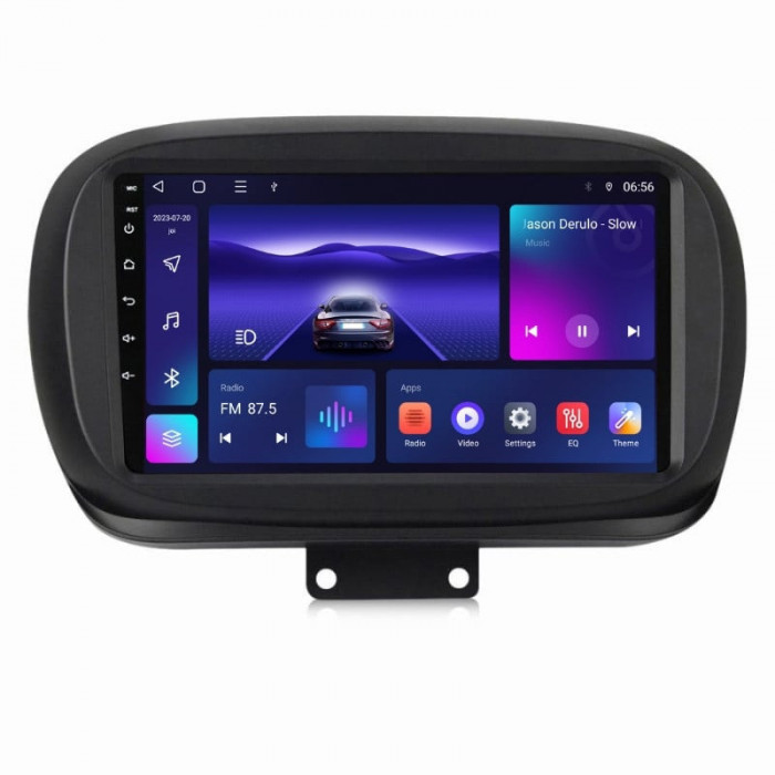 Navigatie dedicata cu Android Fiat 500X dupa 2014, 3GB RAM, Radio GPS Dual