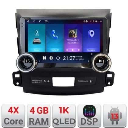 Navigatie Mitsubishi Outlander 2010 Kit-056 Edotec 4+64 10.5 inch Incell 1K android Wifi 5Ghz gps internet Q v2 CarStore Technology