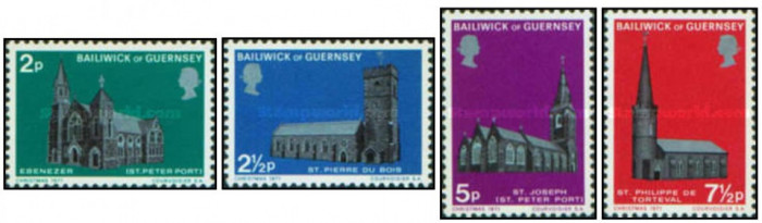 Guernsey 1971 - Craciun, serie neuzata