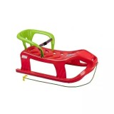Cumpara ieftin Sanie copii Marmat Snow Star Z cu spatar - Rosu