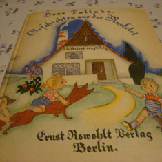 Hans Fallada - carte pentru copii in germana , caractere gotice - 1938