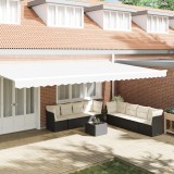 vidaXL Marchiza pentru cadru de 6 m Alb 5.8x0.2 m