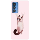 Husa compatibila cu Motorola Moto G22 model Grumpy cat me no go, Silicon, TPU, Viceversa, Transparent, Carcasa