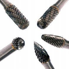 Cuttere 5 buc moara de capat 6mm set pentru widiowe metalice foto