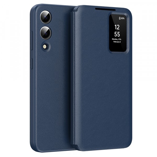 Husa pentru Samsung Galaxy S25 Edge S937, Techsuit, SmartView, Albastra