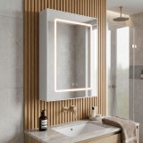 Dulap cu oglindă LED Rea Zenit 70x50cm