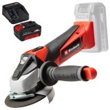 Einhell TE-AG 18/115 Li PXC + Starter Kit - Polizor unghiular 115 mm + Set 1 acumulator si incarcator Li-Ion 18 V 4 Ah