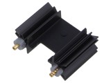 Radiator: extrudat; H; TO220; neagră; L: 25,4mm; W: 34,9mm; H: 12,7mm