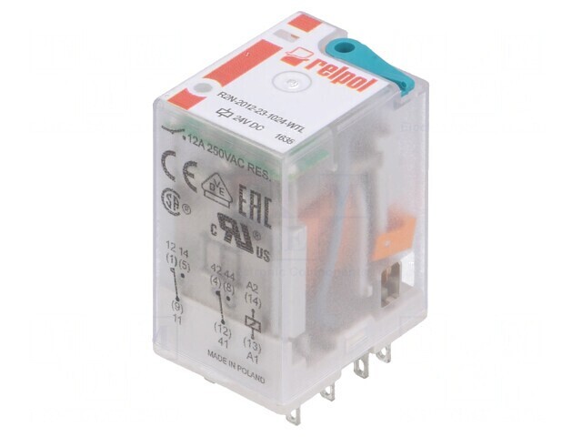 Releu Electromagnetic DPDT 24VDC 24A