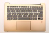 Carcasa superioara cu tastatura palmrest Laptop, Lenovo, IdeaPad 530S-14IKB Type 81EU, 5CB0R11574, cu iluminare, auriu, layout US