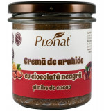 Crema de arahide cu ciocolata neagra si nibs de cacao, 300g Pronat