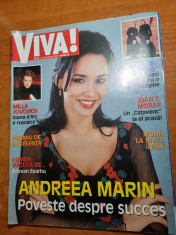 revista viva 16-29 martie 2000- interviu andreea marin,formatia gaz pe foc foto