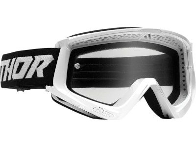 MBS Ochelari Thor Combat Racer, alb/negru, sticla clara, Cod Produs: 26012702PE foto