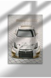 Poster p&acirc;nză ne&icirc;nrămat cu supermașină - Imprimare digitală - GT-R GT3 06 | A3 (29.7 x 42 cm)