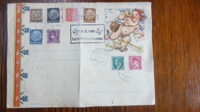 F968-I-Deosebita piesa filatelica-Ziua Eliberarii al 3 lea Reich 1938 stare buna foto