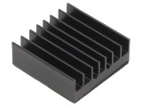 Radiator extrudat cu aripioare BGA negru 27x27mm