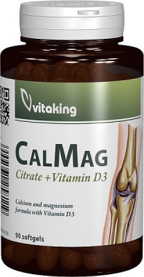 Ca+mg+vit d3 lichid citrat 90cps foto