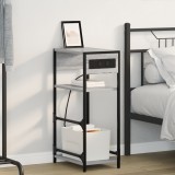 vidaXL Dulap de noapte sonoma gri 40 x 27 x 76 cm Lemn compozit