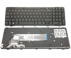 Tastatura laptop HP ProBook 470 G2 neagra US cu rama foto