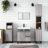 Gossi dulap de baie, gri sonoma, 65x33x60 cm, lemn prelucrat