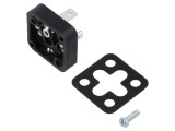Conector cu valvă soclu 18mm tată PIN 4 mPm 3 PE