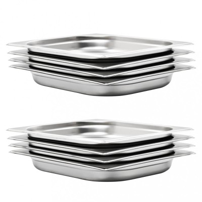 Recipiente Gastronorm 8 buc. GN 1/2 40 mm oțel inoxidabil foto