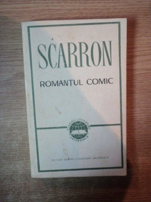 ROMANTUL COMIC de SCARRON , Bucuresti 1967 foto