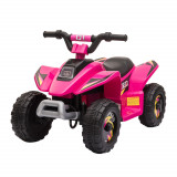 HOMCOM ATV Electric Roz pentru Fetițe, Vehicul pentru Copii 18-36 Luni, Design Atractiv | Aosom Romania