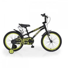 Bicicleta cu roti ajutatoare Byox Pixy Black 18 inch foto