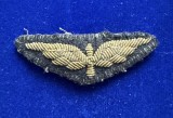 Insigna brodata Regalista aviatie militara Romania specialist de clasa mecanic / radiotelegrafist de bord