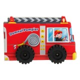 Carte cartonată cu roți, Vehicul Pompieri, Domnul Pompier, CMCLASS