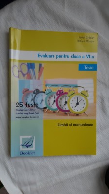 LIMBA SI COMUNICARE TESTE , CLASA A VI A , CRACIUN , MARCOW foto