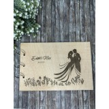 Guestbook personalizat,din lemn,gravat la laser cu textul EdithNicu