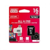 Card de Memorie MicroSDHC cu Adaptor SD si Cititor OTG Card Goodram M1A4 UHS-I, 16Gb Clasa 10 Blister, 16 GB